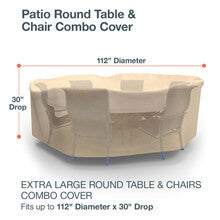 Budge Industries All Seasons Round Table/Chair Combo Cover