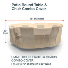 Budge Industries All Seasons Round Table/Chair Combo Cover