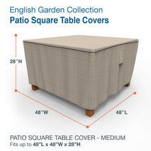 Budge Industries English Garden Square Patio Table Cover