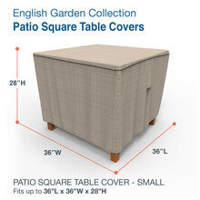 Budge Industries English Garden Square Patio Table Cover