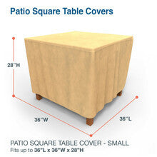 Budge Industries All Seasons Square Patio Table Cover