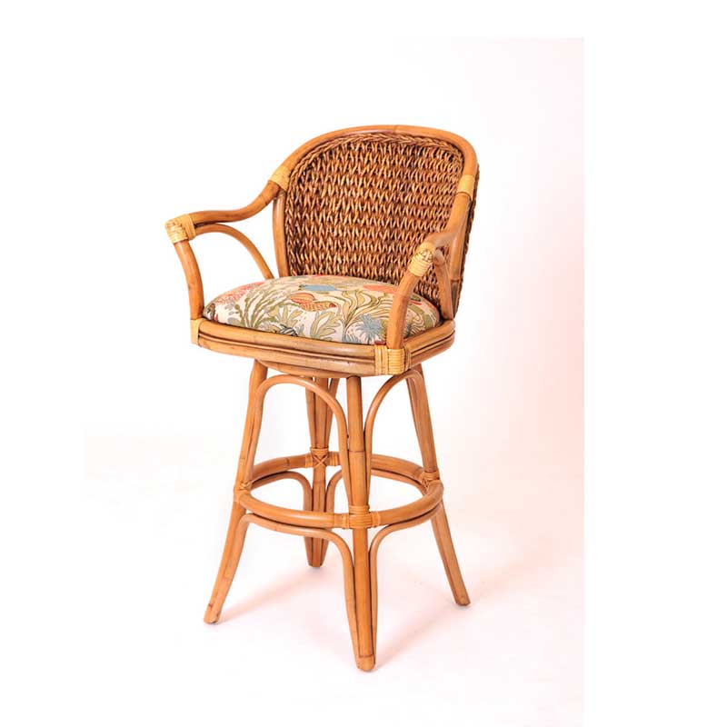 Alexander & Sheridan Panama Rattan Indoor 30" Bar stool