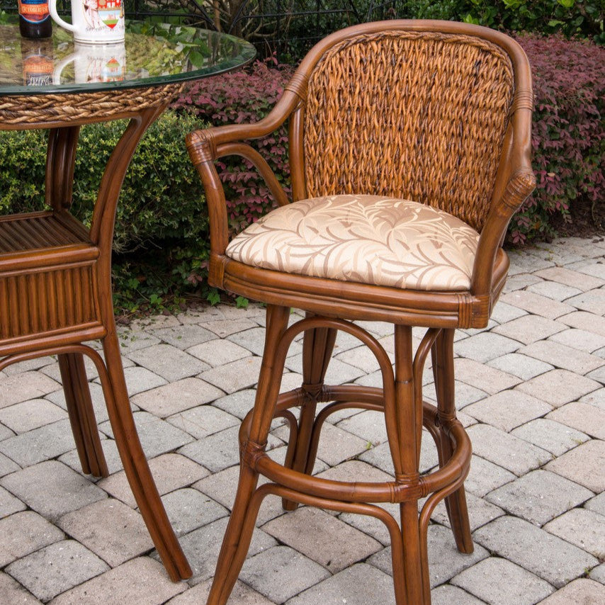 Alexander & Sheridan Panama Rattan Indoor 30" Bar stool