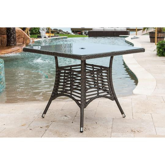 Panama Jack Graphite 5-Piece Side Chairs Dining Set with Cushions