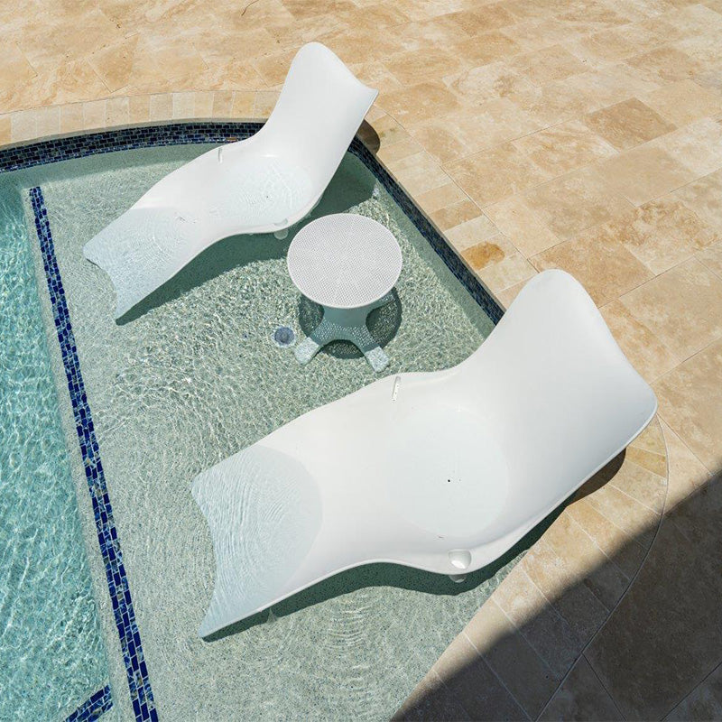 Panama Jack Wave In-Pool Chaise Lounger With End Table (Set of 3)