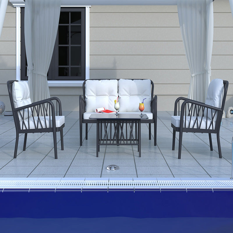 Rainbow Outdoor Gala 4-Piece Seating Set With Cushion-Anthracite