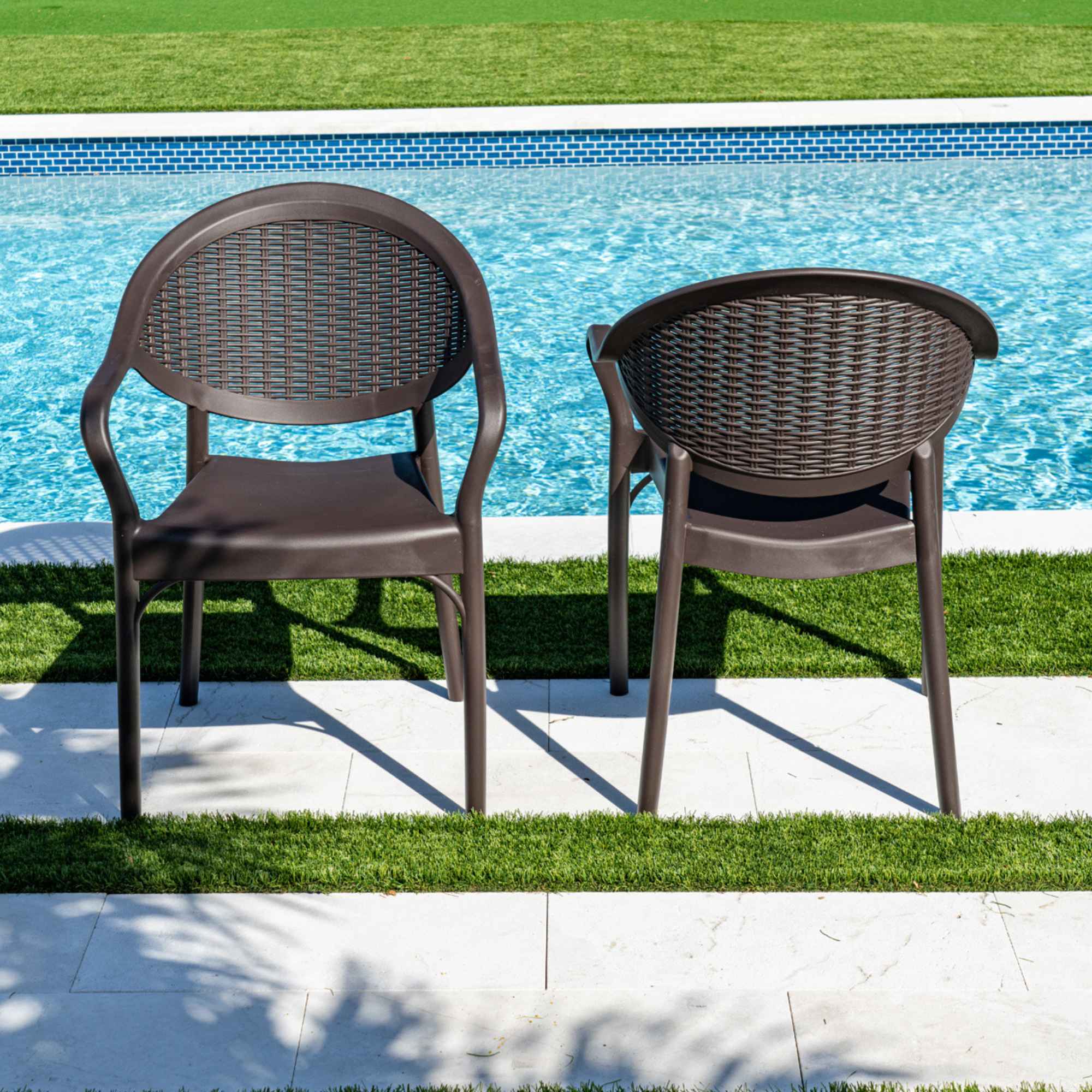Rainbow Outdoor Mona 5-Piece Dining Set - Brown