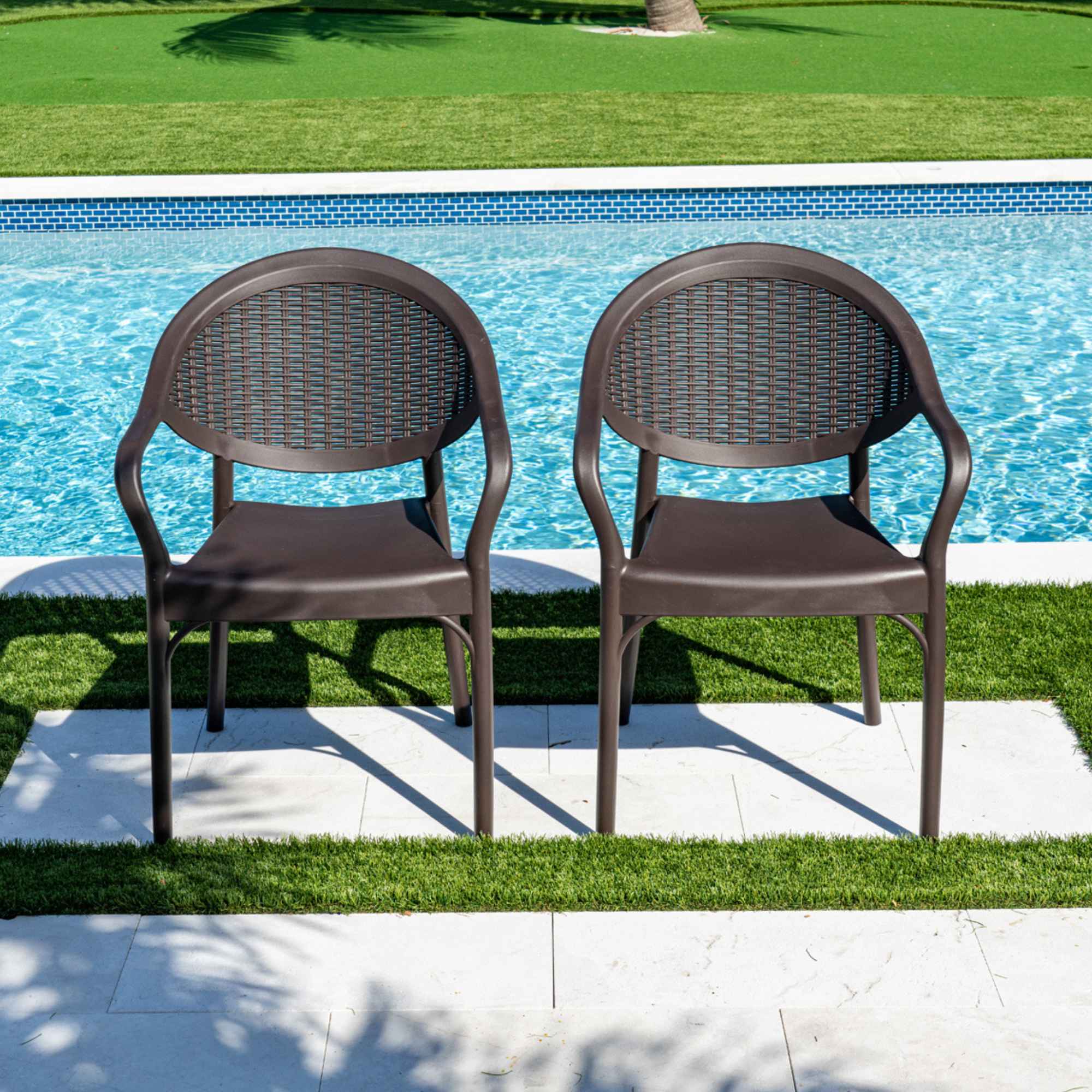 Rainbow Outdoor Mona 5-Piece Dining Set - Brown