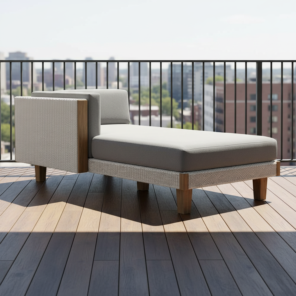 Replacement Cushions for Lloyd Flanders Catalina Wicker Right Arm Chaise