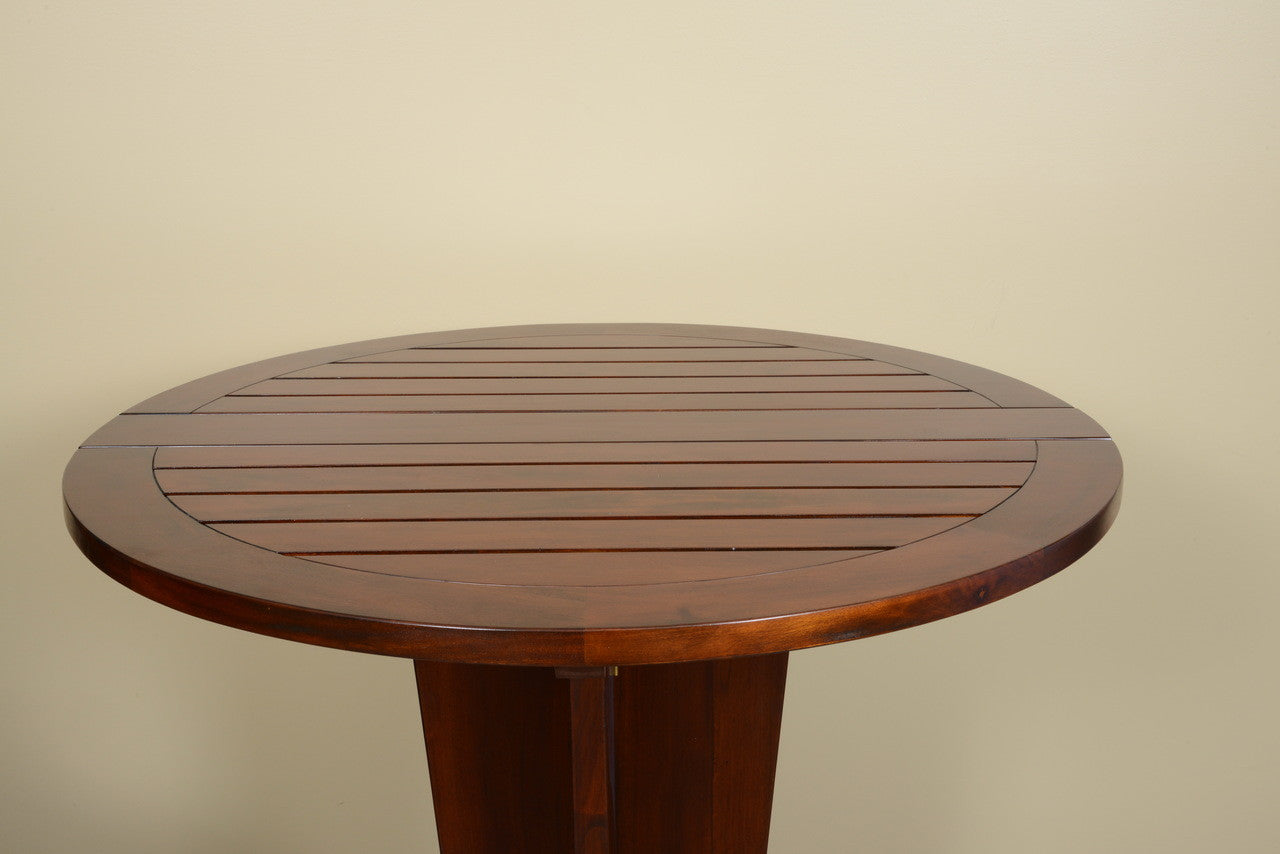 Alexander & Sheridan Serengeti Rattan Indoor KD Pub Table With Teak Top