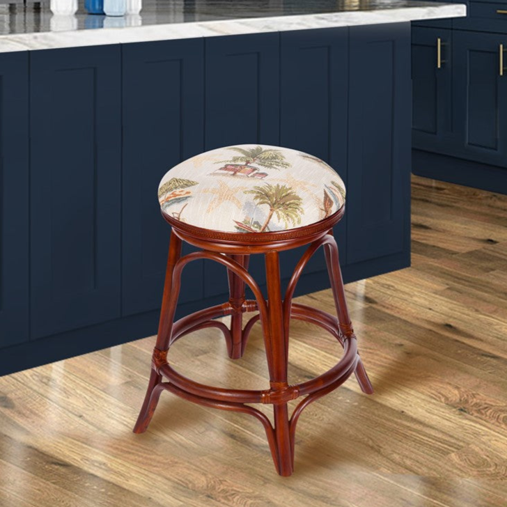Alexander & Sheridan Serengeti 24″ Swivel Backless Barstool