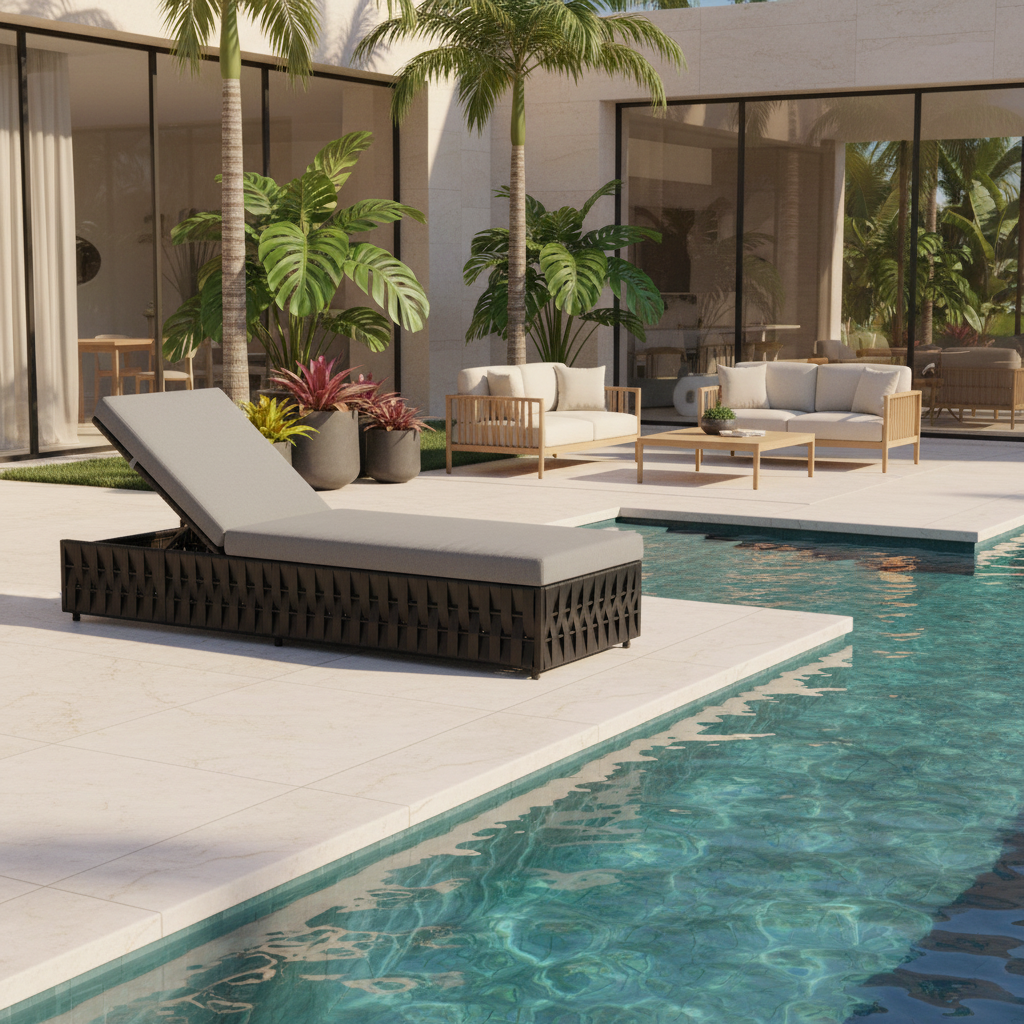 DecoScape Scorpio Armless Chaise Lounge