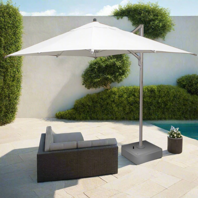 DecoScape The Grand 13' Cantilever Umbrella - Mirror Anodized Finish