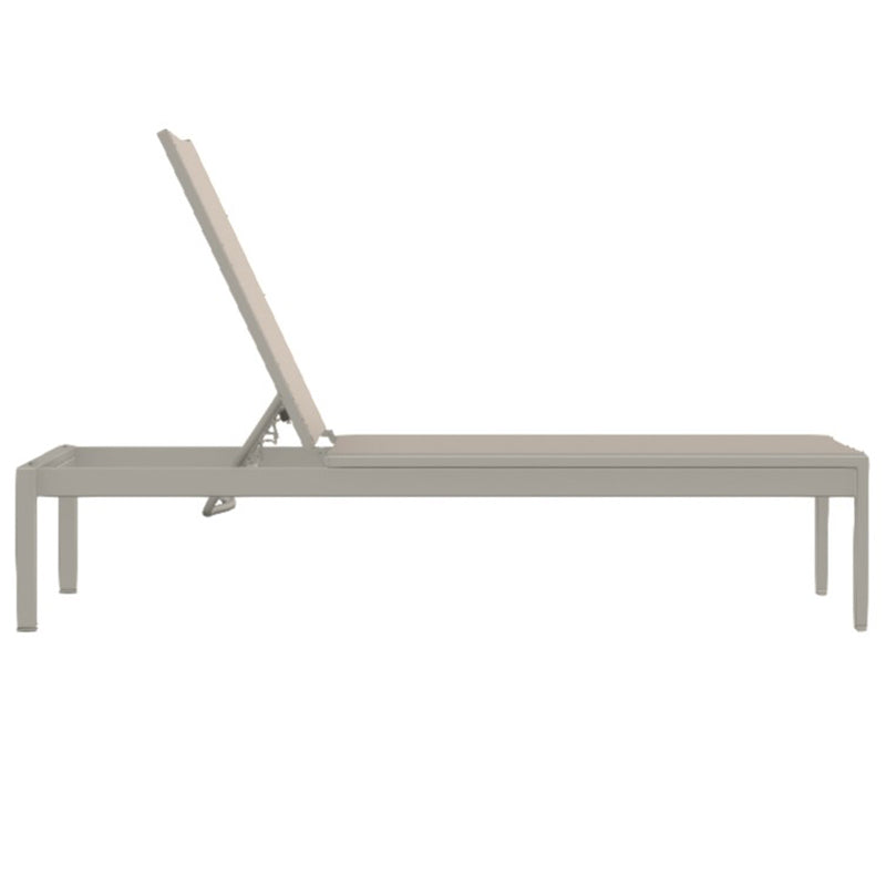 Telescope Casual Kendall Sling Aluminum Outdoor Lay-Flat Long Frame Stacking Armless Chaise