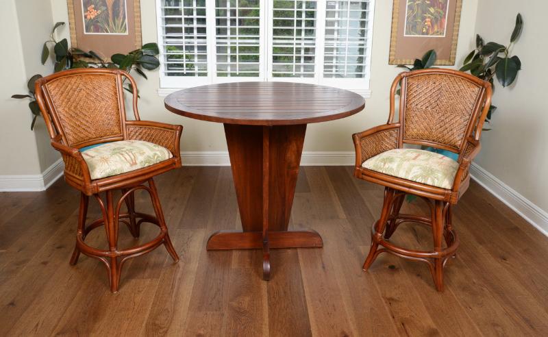 Alexander & Sheridan Serengeti Rattan Indoor 3 Piece Counter Table Set