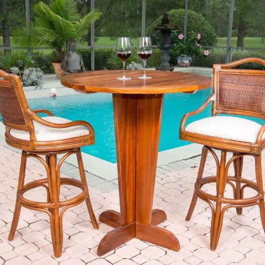 Alexander & Sheridan Serengeti Rattan Indoor 3 Piece Pub Set