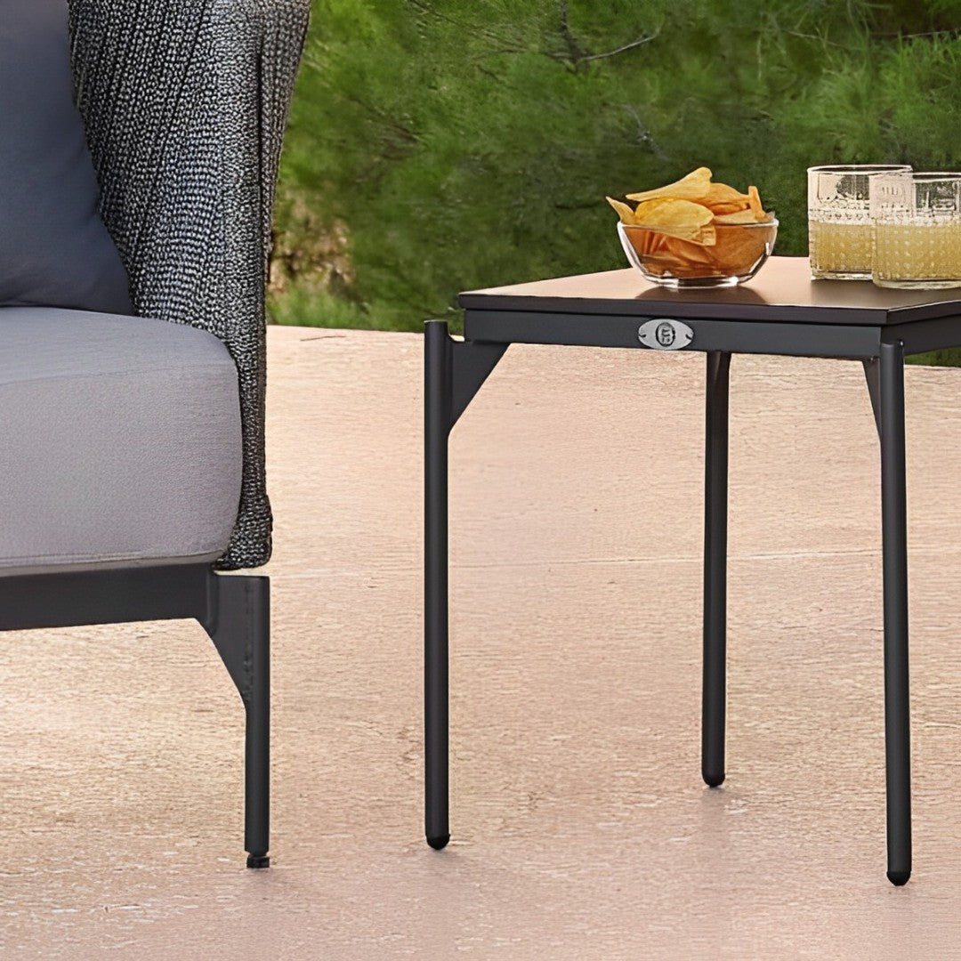 Skyline Design Boston Side Table with Glass