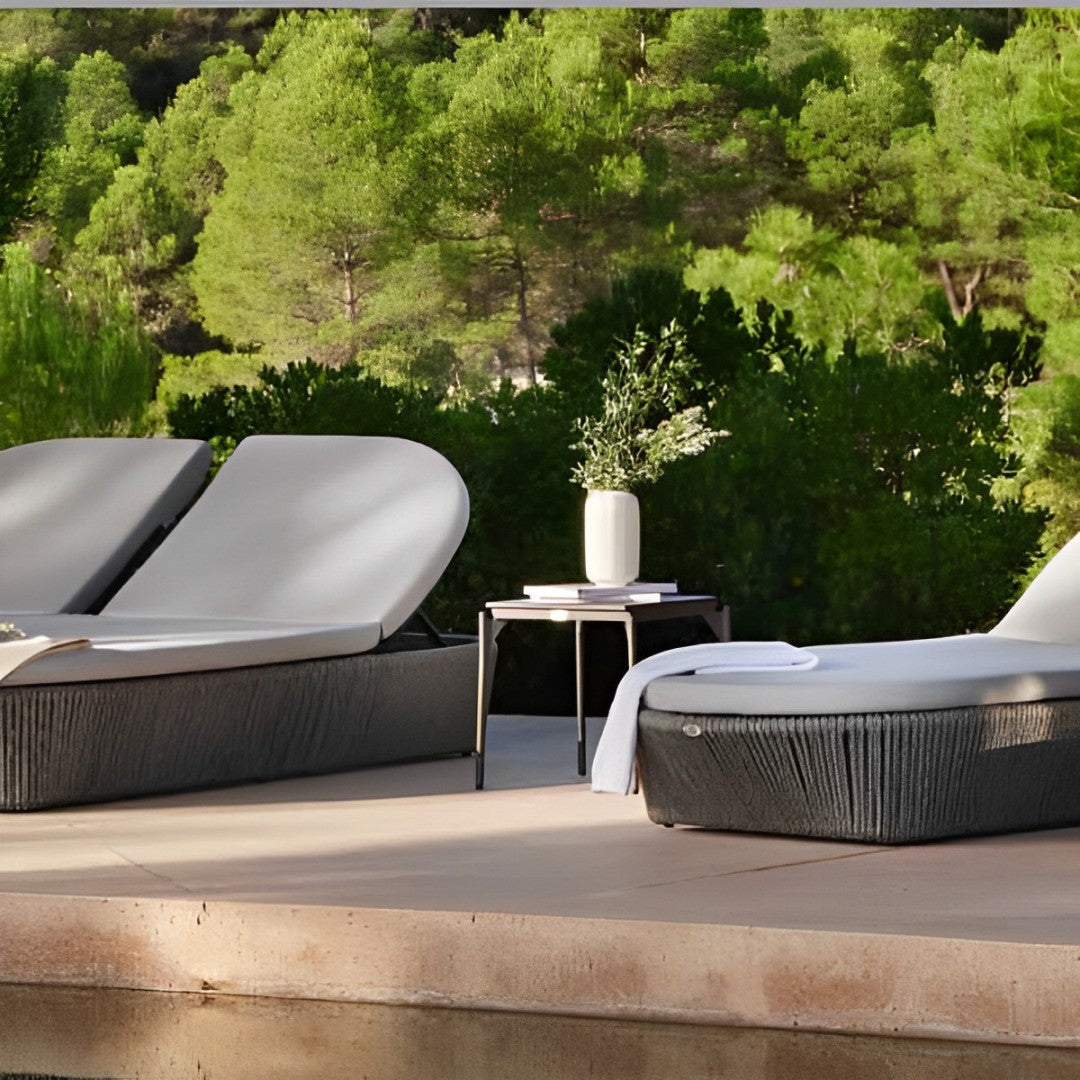 Skyline Design Boston Side Table with Glass