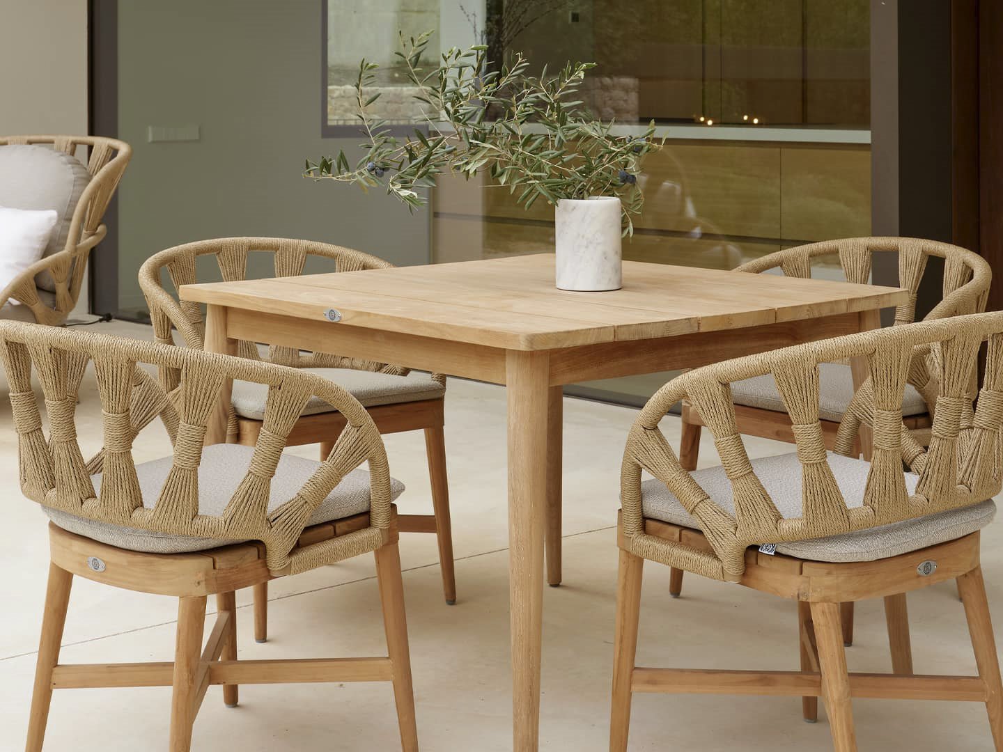 Skyline Design Krabi Square Teak Dining Table