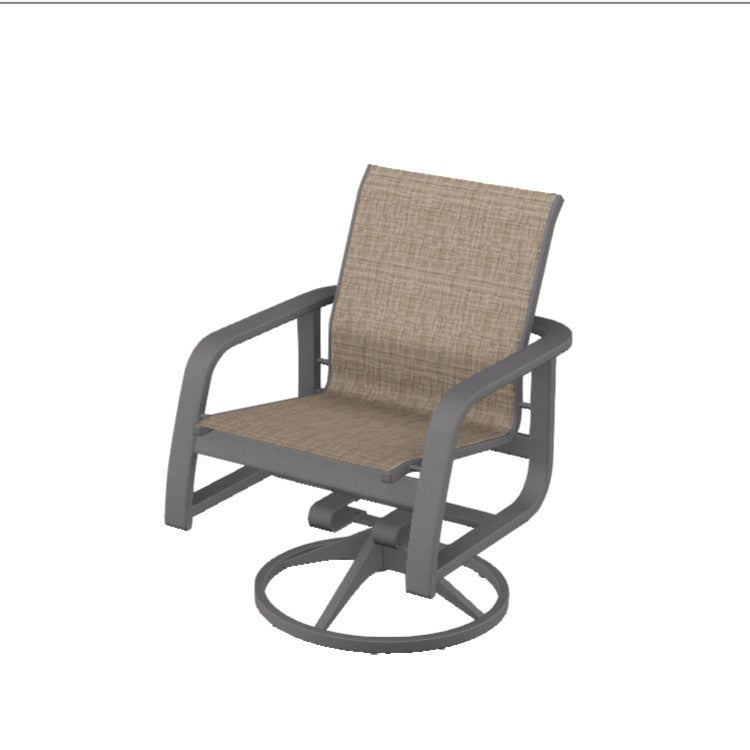 Telescope Casual Soho Sling Aluminum Outdoor Swivel Rocker