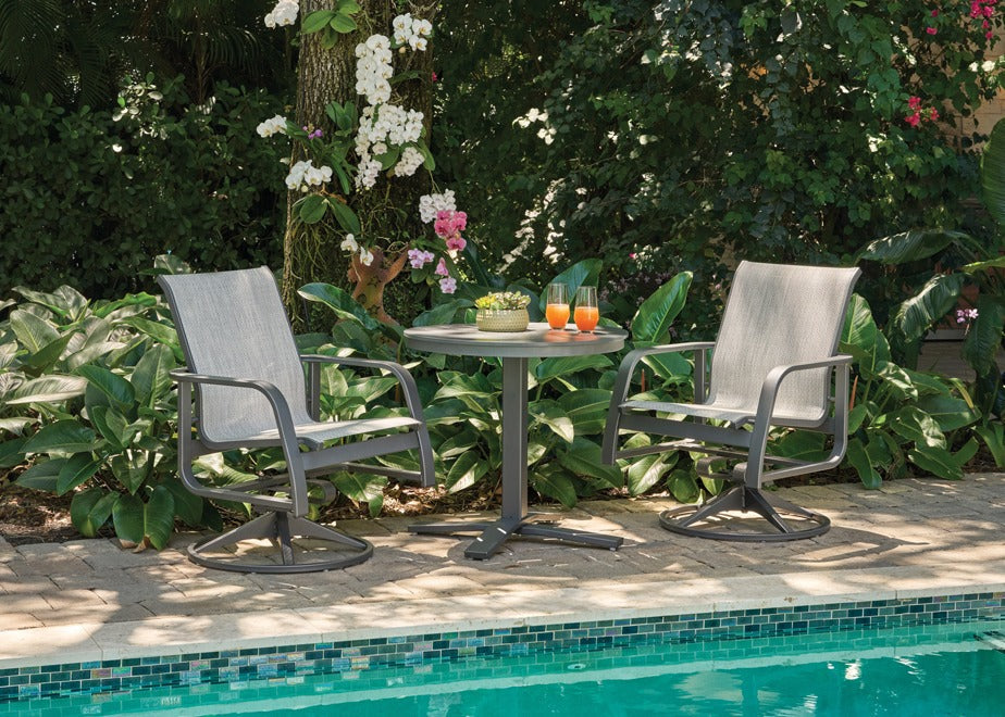 Telescope Casual Soho Sling Aluminum Outdoor Swivel Rocker