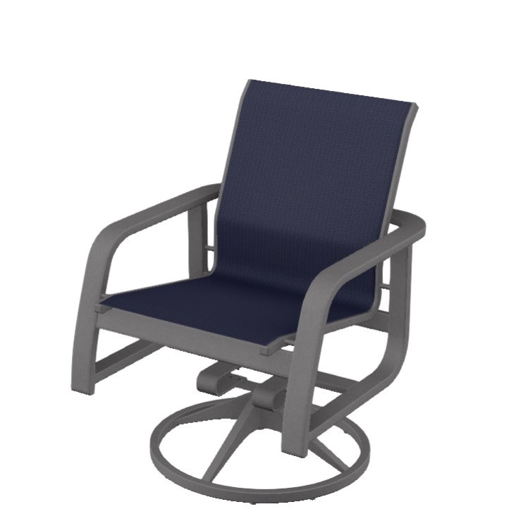 Telescope Casual Soho Sling Aluminum Outdoor Swivel Rocker