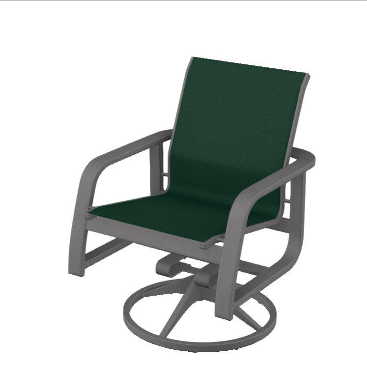 Telescope Casual Soho Sling Aluminum Outdoor Swivel Rocker
