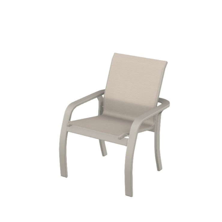 Telescope Casual Soho Sling Aluminum Outdoor Stacking Arm Chair