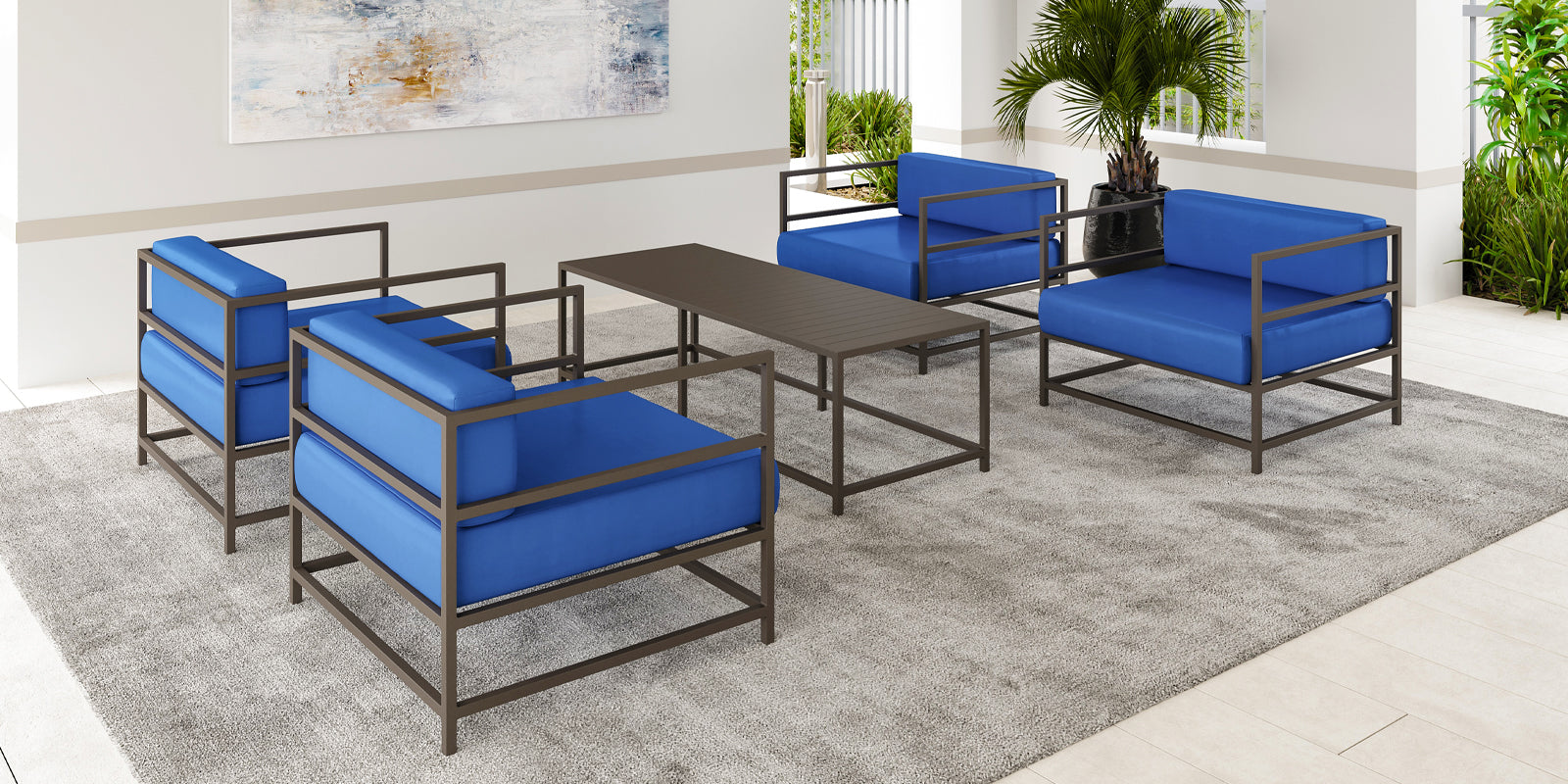 DecoScape Delano Armless Lounge Chair