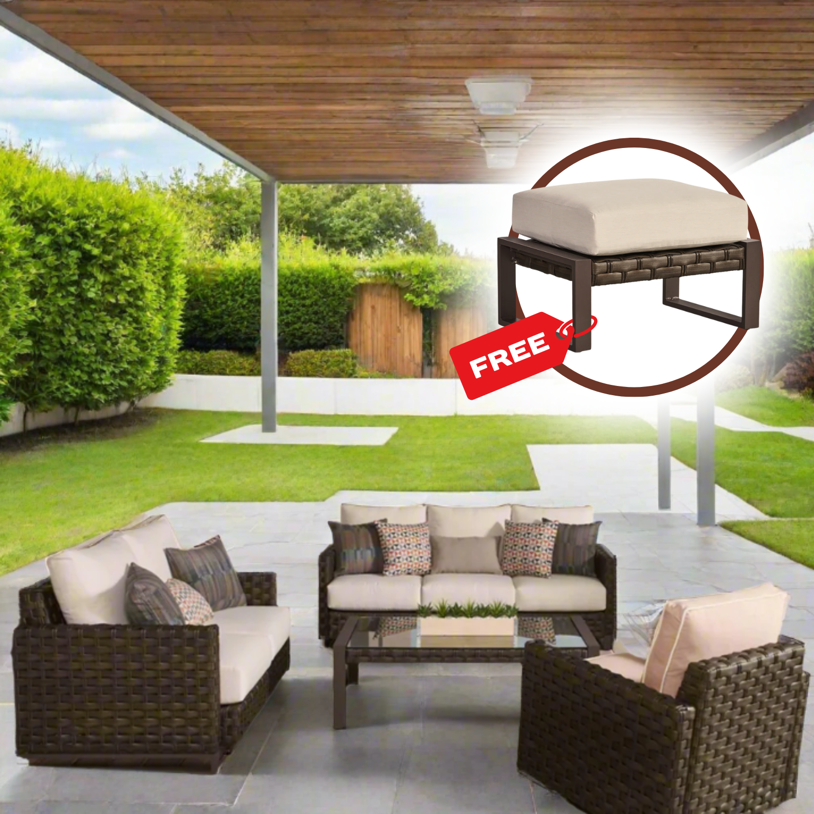 South Sea Rattan Cambridge Lounge Set