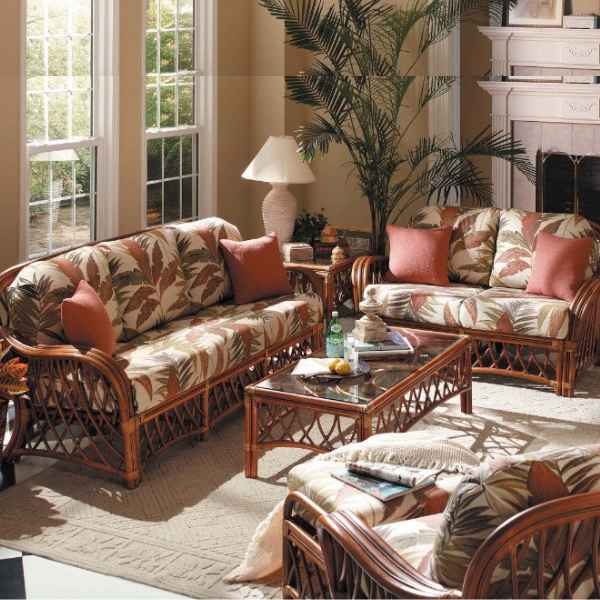 South Sea Rattan Antigua Indoor Living Room Set