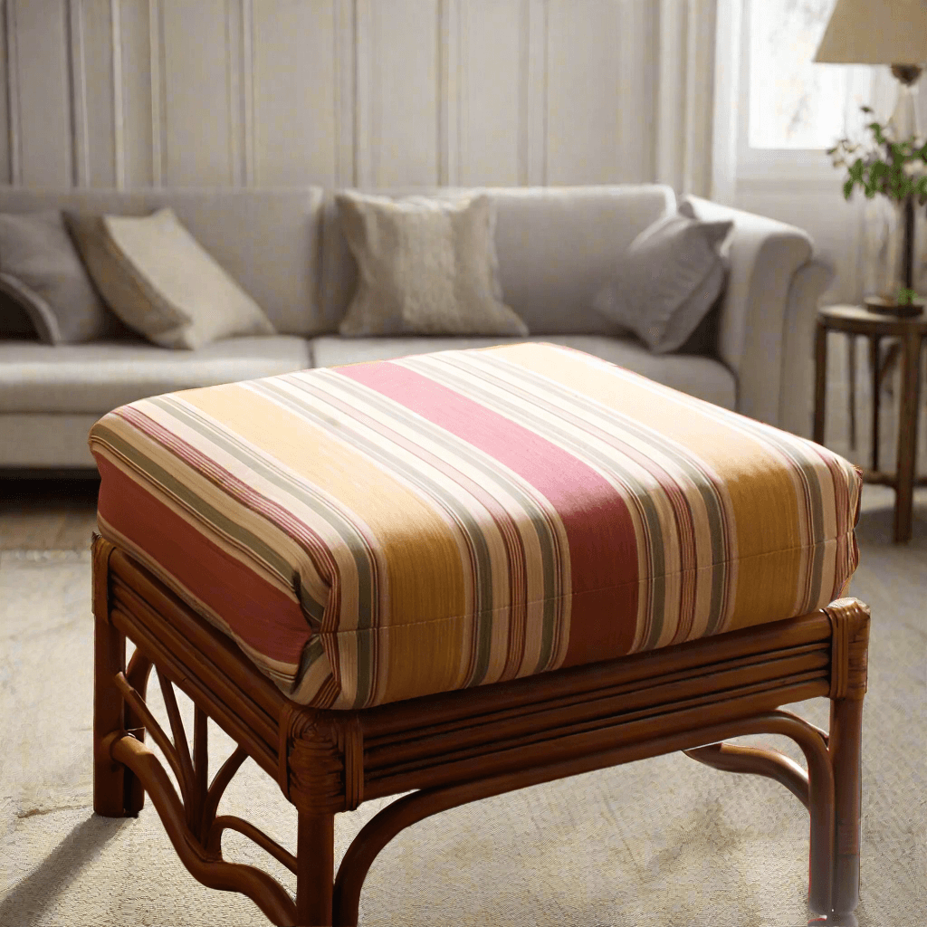 South Sea Rattan Palm Harbor Indoor Ottoman Image