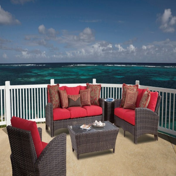 South Sea Rattan Panama Resin Wicker Patio Set - Complete Set
