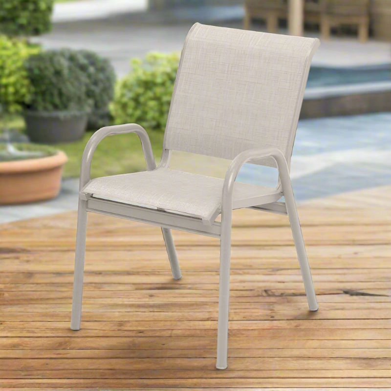 Telescope Casual Gardenella Sling Aluminum Outdoor Stacking Bistro Chair