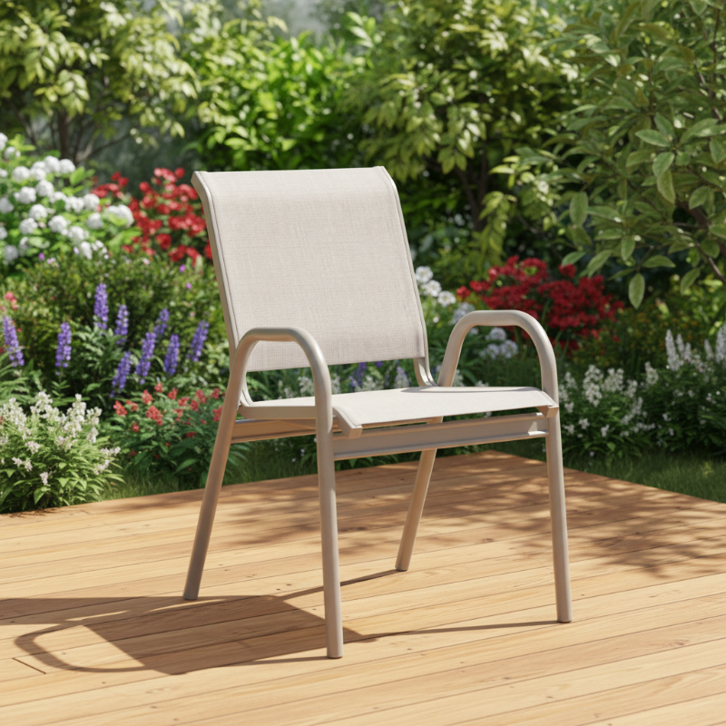 Telescope Casual Gardenella Sling Aluminum Outdoor Stacking Bistro Chair