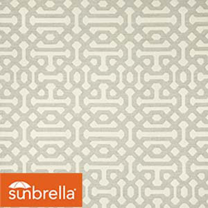 South Sea Rattan : Sunbrella Fretwork Pewter