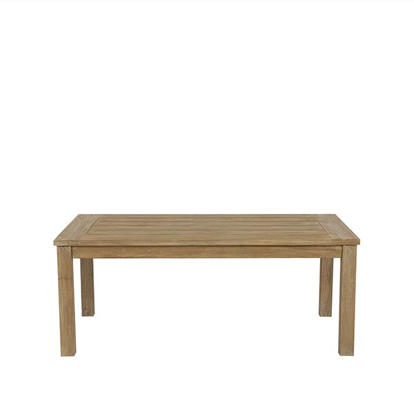 Sunset West Coastal Teak Rectangular Coffee Table- front view