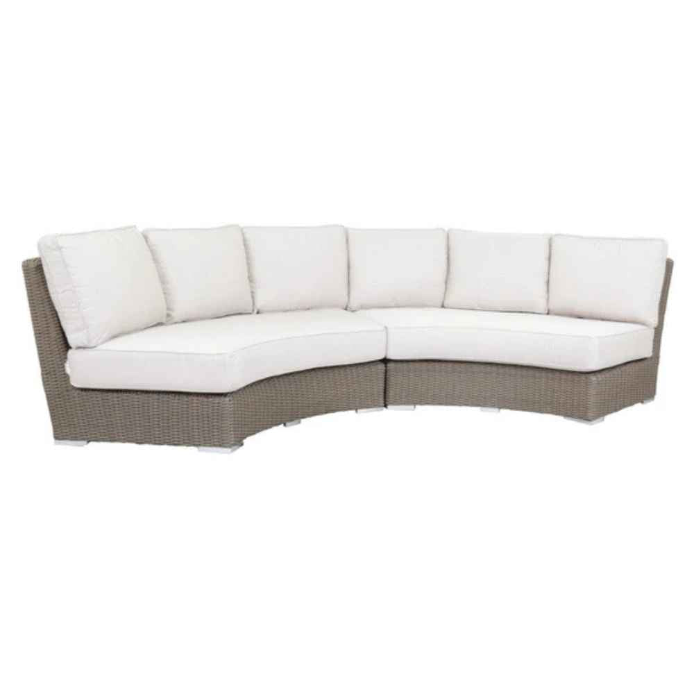 Sunset West Coronado Curved Loveseat With Cushions