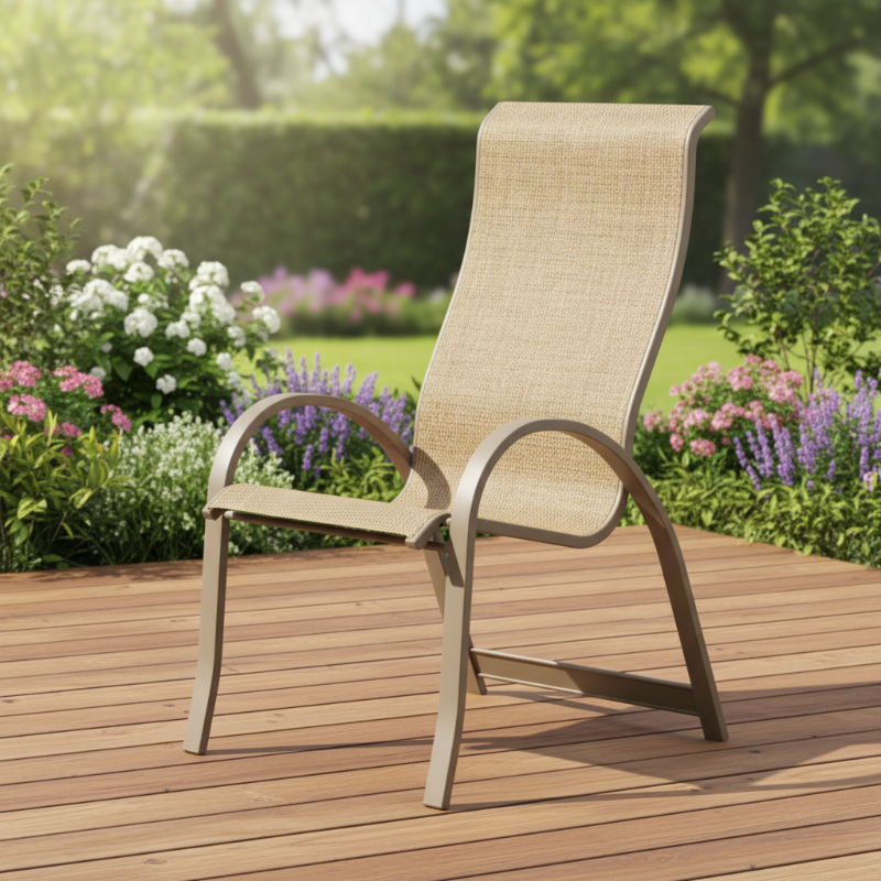 Telescope Casual Aruba II Aluminum Sling Outdoor Supreme Stacking Armchair