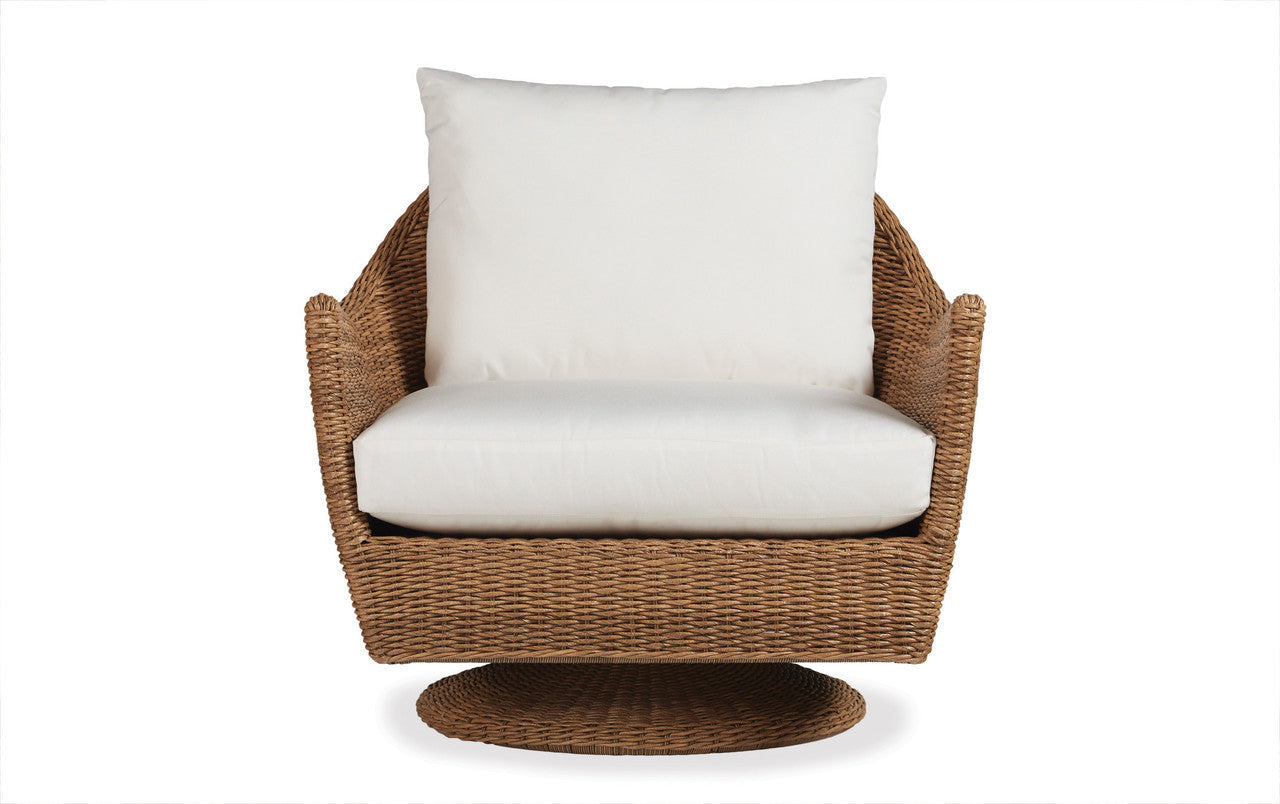 Lloyd Flanders Tobago Woven Vinyl Swivel Lounge Chair