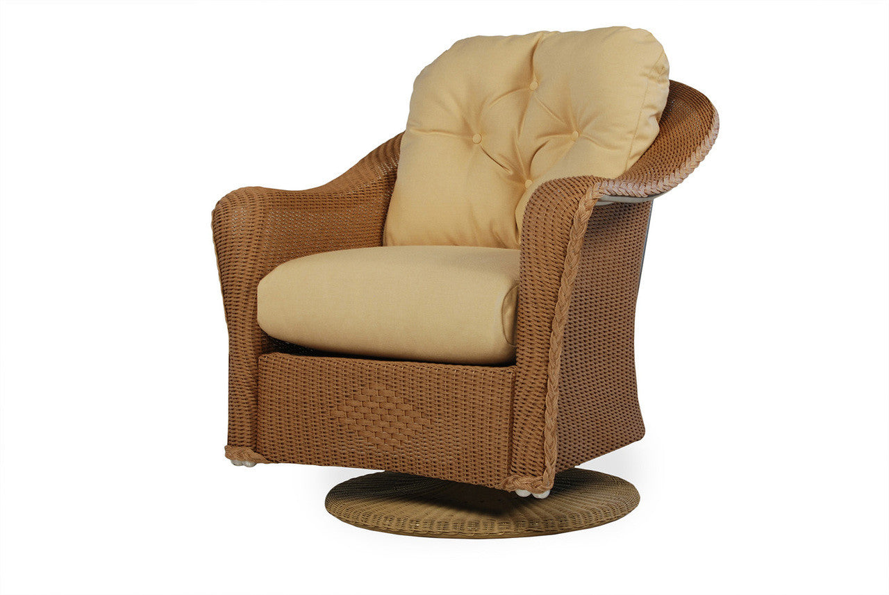 Lloyd Flanders Reflections Wicker Swivel Rocker Lounge Chair