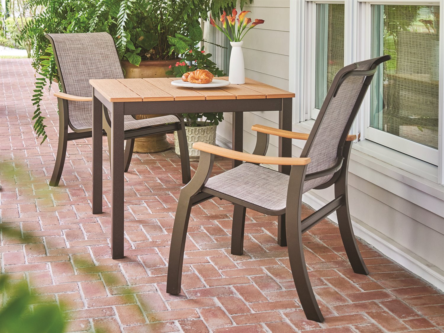 Telescope Casual St. Catherine MGP Sling Outdoor Dining Arm Chair