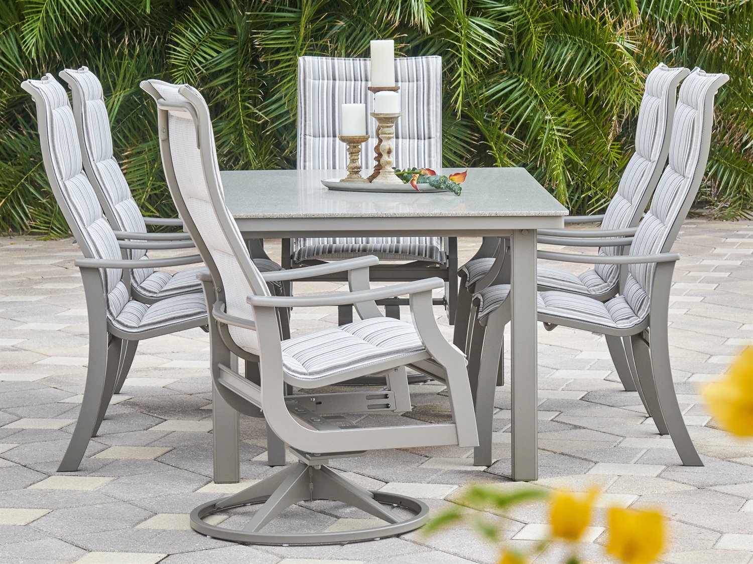 Telescope Casual St. Catherine MGP Sling Outdoor Supreme Dining Arm Chair