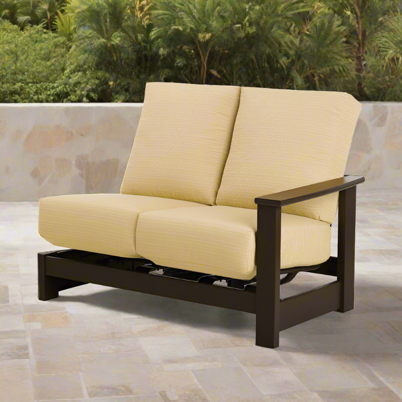 Telescope Casual Leeward MGP Cushion Outdoor Left Arm Two-Seat Hidden Motion Sectional