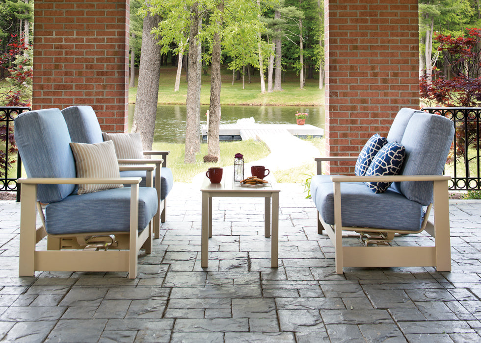 Telescope Casual Leeward MGP Cushion Outdoor Left Arm Two-Seat Hidden Motion Sectional