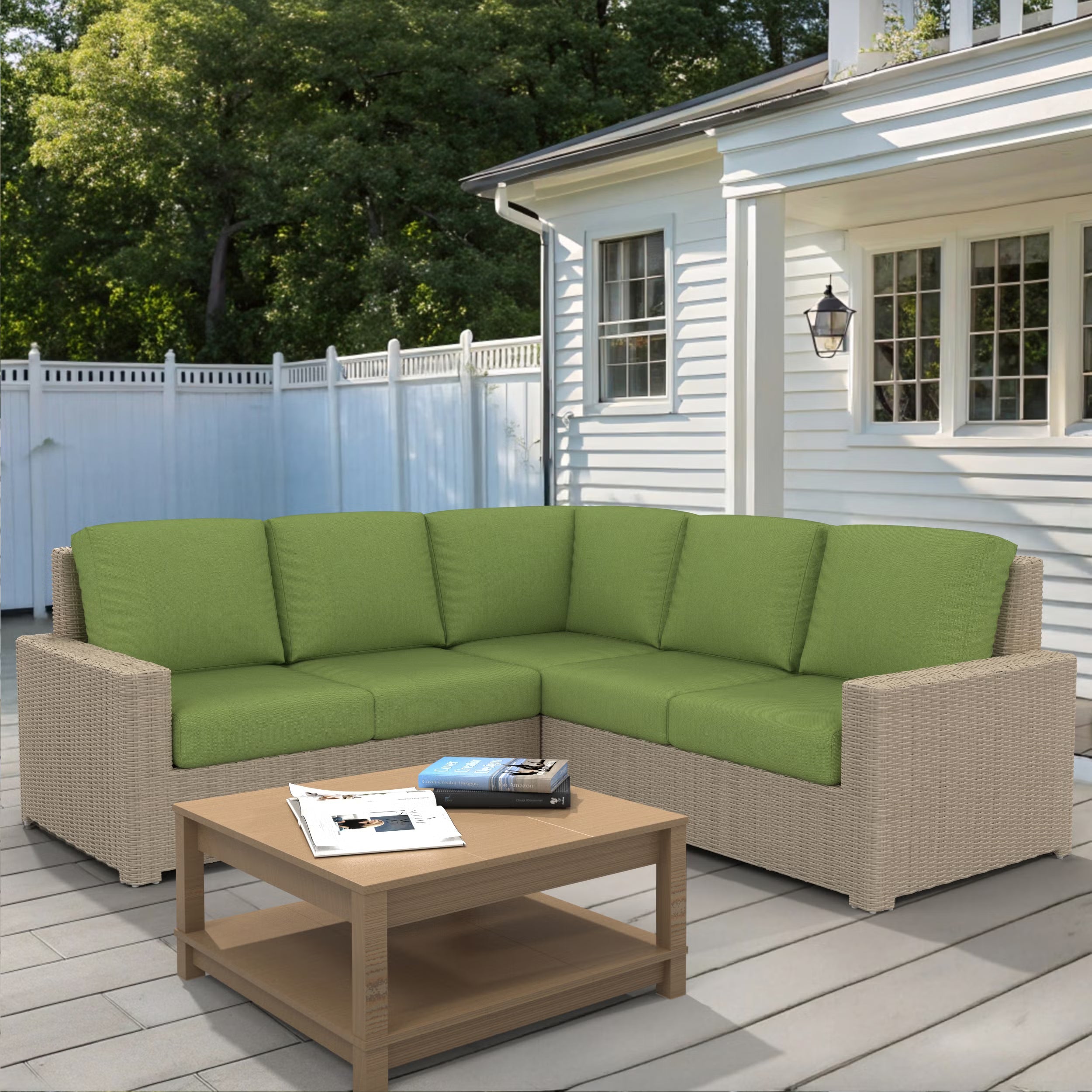 NorthCape International Terraza Patio 3 Piece Sectional Set