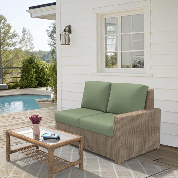 NorthCape International Terraza Patio Sectional Left Arm Loveseat