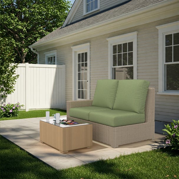 NorthCape International Terraza Patio Sectional Right Arm Loveseat
