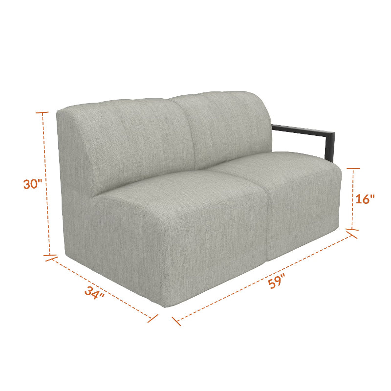 Forever Patio Tuscino Sectional Left Arm Loveseat
