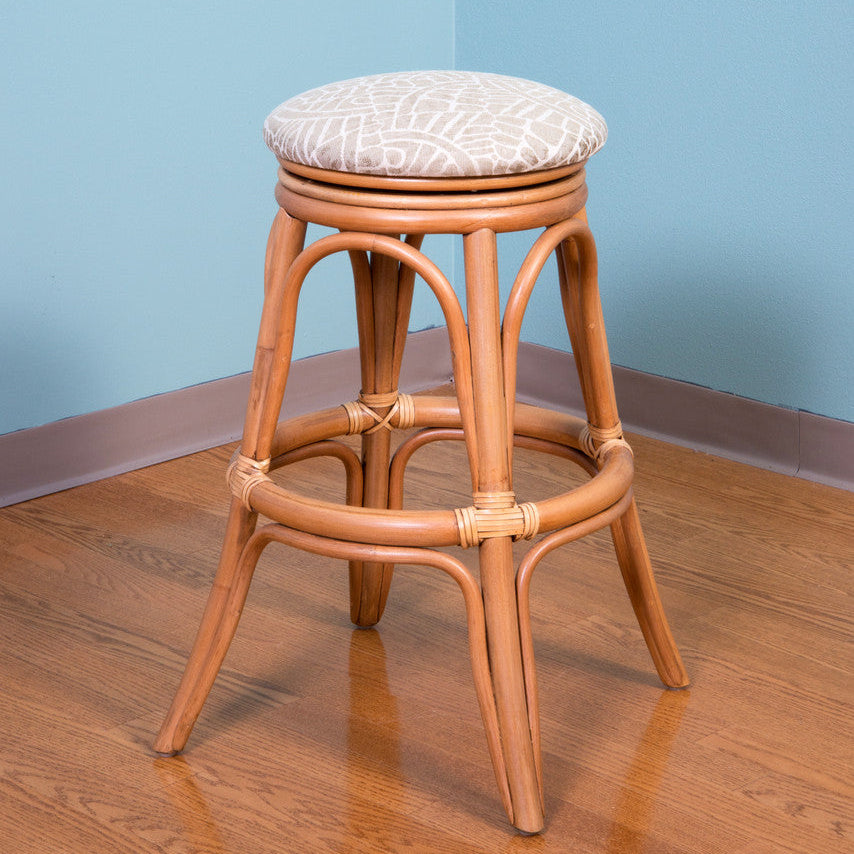 Alexander & Sheridan Universal Rattan Indoor 24" Backless Bar stool